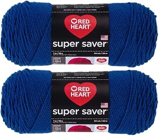 Bulk Buy: Red Heart Super Saver (2-Pack) (Royal, 7 oz Each Skein)