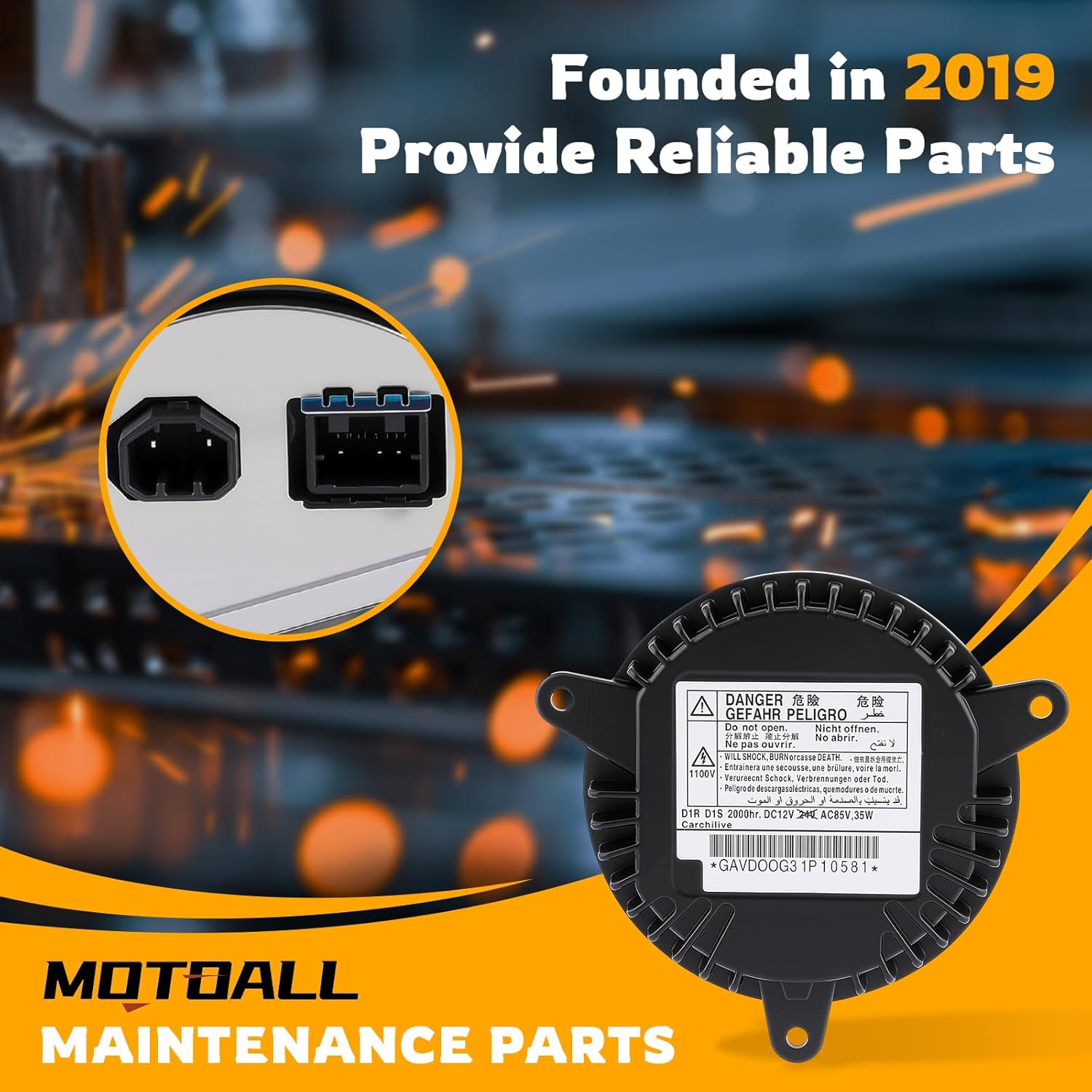 MOTOALL 25794777 Xenon HID Headlight Ballast Control Unit for 10-13 Chevrolet Camaro D1R D1S