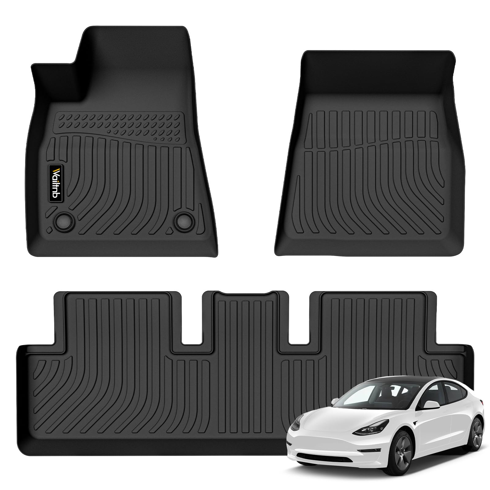Floor Mats Custom for Tesla Model 3 2017-2023