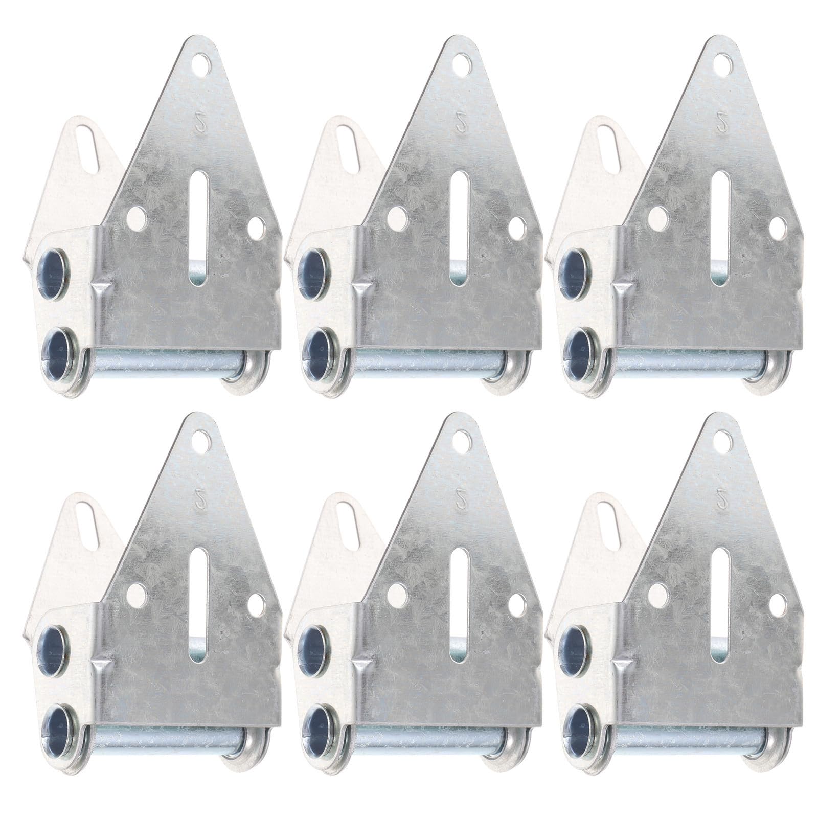 Charnières de garage en fer Abaodam pour porte sectionnelle résidentielle - Lot de 6