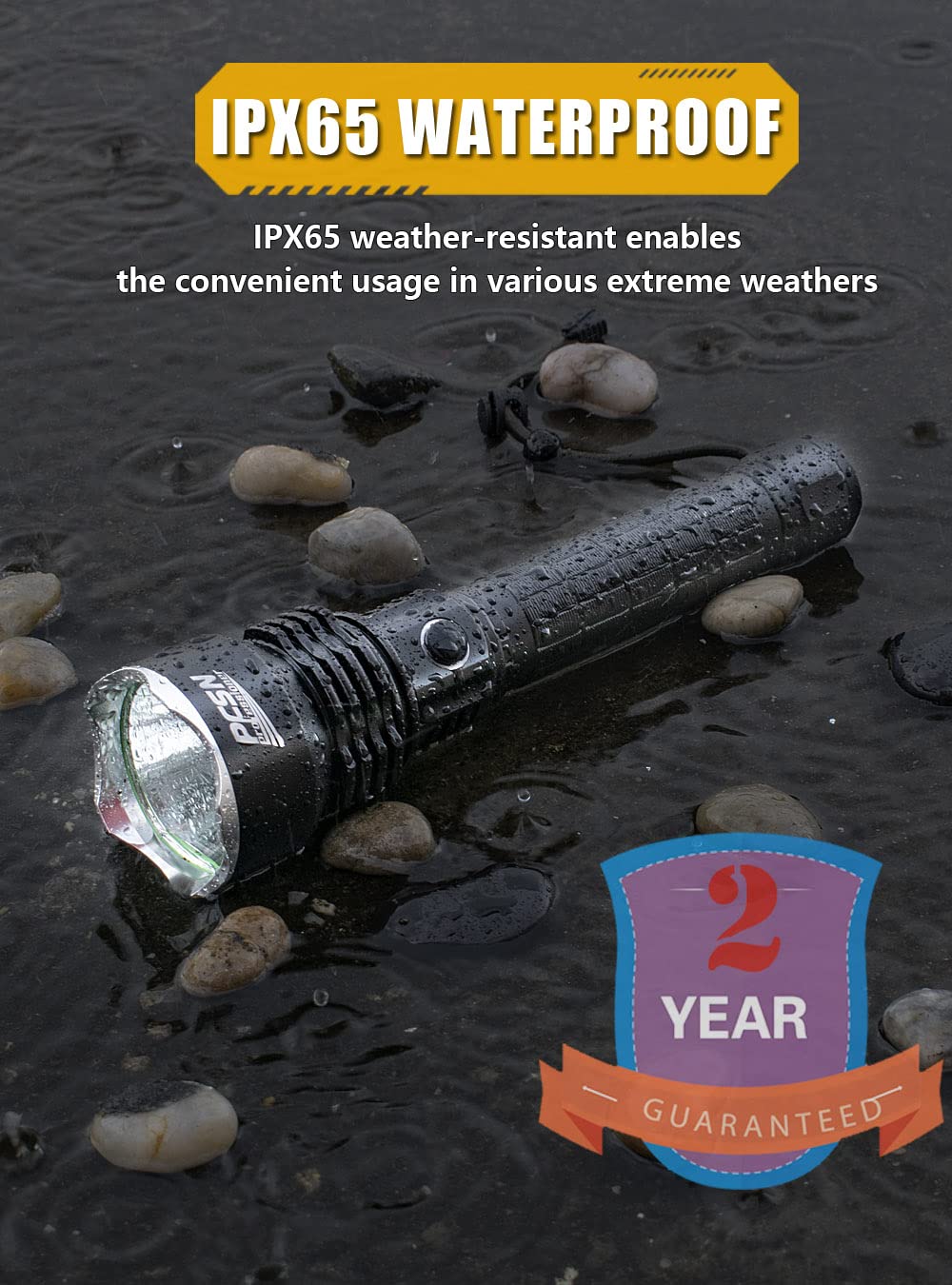 Rechargeable LED Tactical Flashlight, Pocket-Size Small LED Flashlight, 2000lm, Super Bright LED, Zoomable, IPX6 Waterproof Flashlight For Hiking, Camping, Emergency, 4pcs
