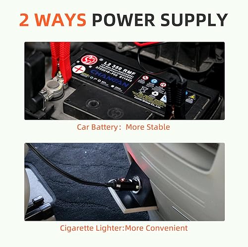 Miniatura 5 de Juego de gatos eléctricos para coche, gato hidráulico de 5 toneladas con bomba de neumáticos integrada y llave de impacto para sedanes, SUV, MPV,