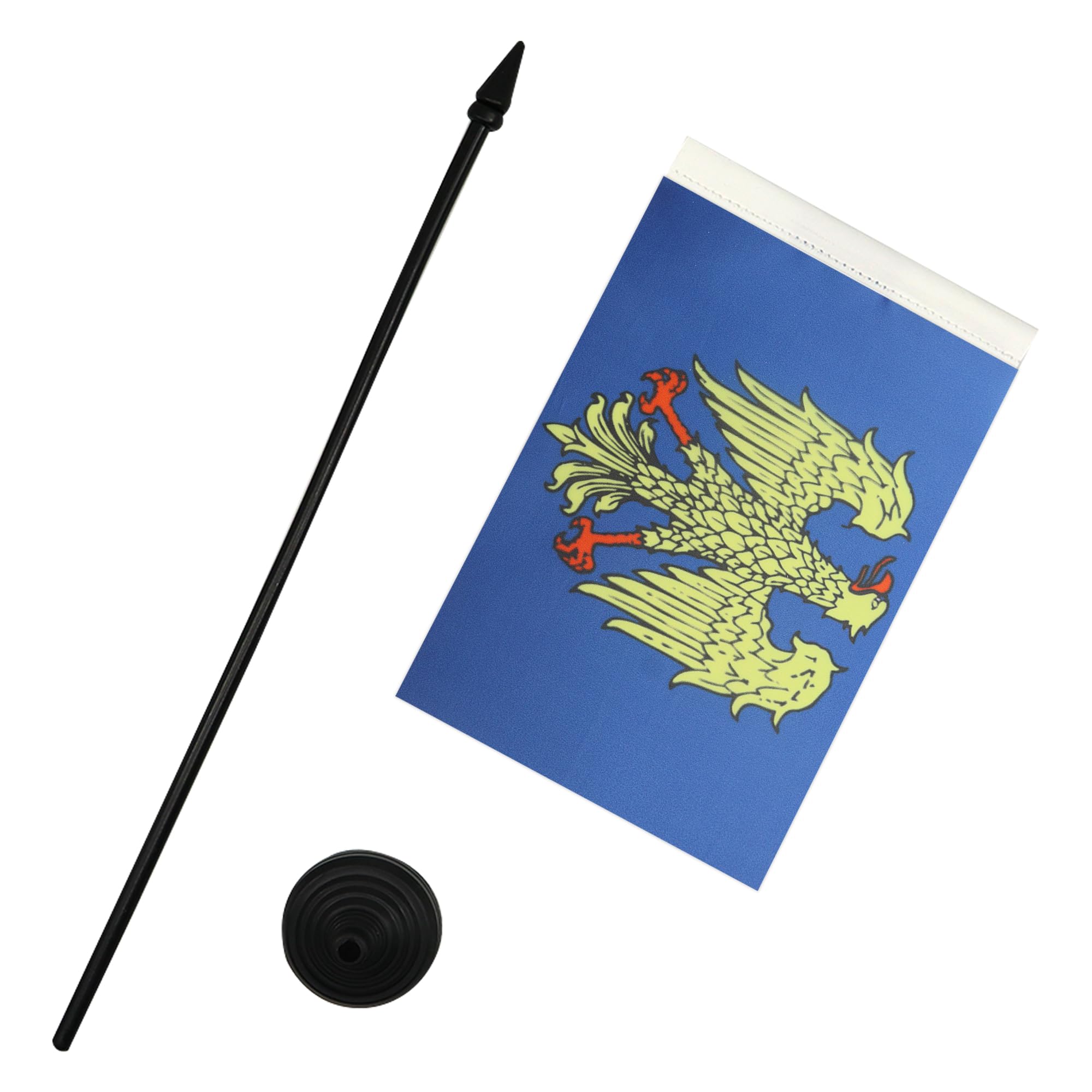 AZ FLAG Bandiera Da Tavolo Friuli-Venezia Giulia 21x14 cm - Piccola Bandierina Friulana - Regione Italia