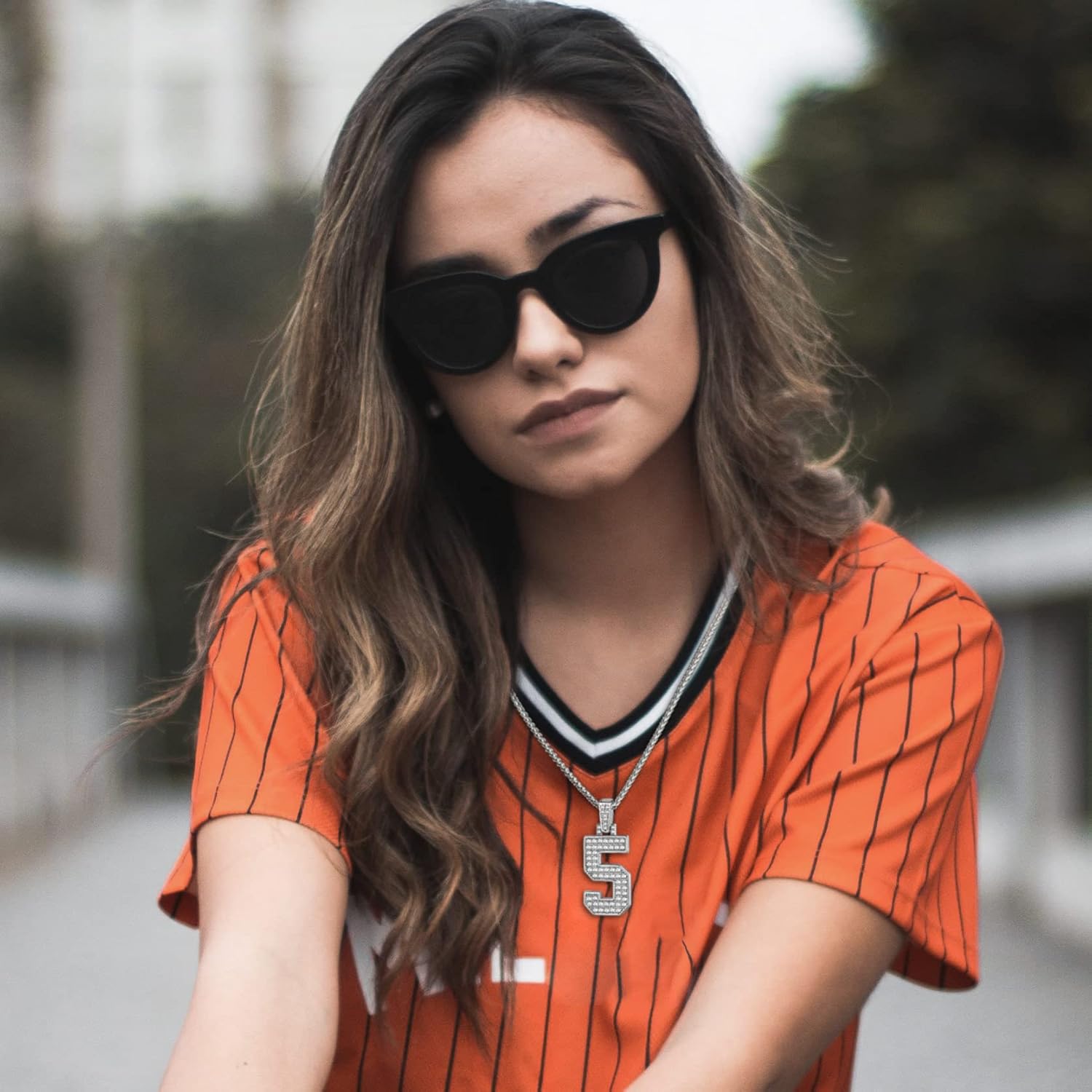 KeyStyle Number Necklaces For Men, Bling Numbers Chain Necklace Hip Hop Simulated Diamond Pendant with Tennis Chain Spiga Chains - Image 6