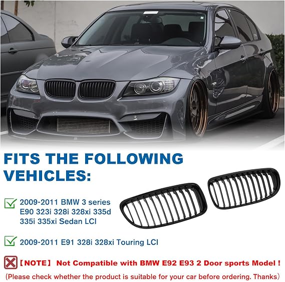 Kidney Grille for BMW 3 Series E90 E91 LCI 2009-2012