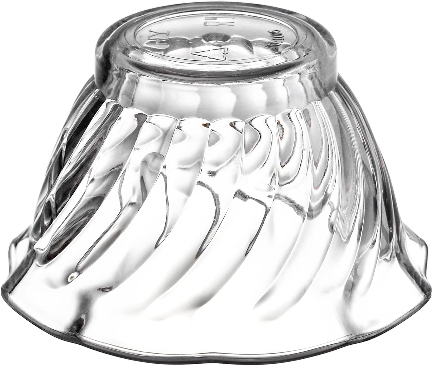 Elsjoy Set of 12 Plastic Dessert Bowls, 5.7 Oz Mini Appetizer Cup Clear Small Snack Bowls, Small Plastic Ice Cream Bowls for Candy, Nut, Fruits, Flower Shape : Home & Kitchen