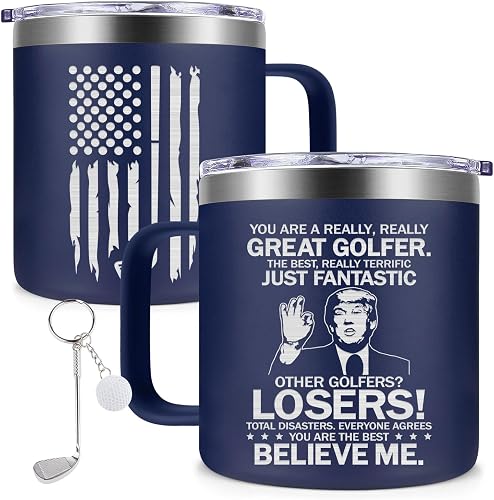 Fufendio Golf Gifts for Men - Best Golf Gift 14oz - Fathers Day Golfs Gifts for 