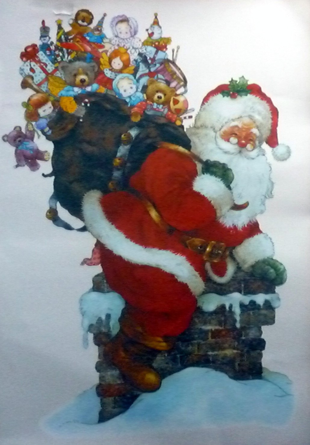 6 er SET RETRO KULT XL 31 x 22 cm groß WEIHNACHTSMANN SANTA FENSTERFOLIE selbstklebende Autoaufkleber, Fensterdekoration Fensterbild, Fensteraufkleber, MADE IN GERMANY Wandtattoo Deko Sticker, Weihnachtsdekoration, Schaufenster In- und Outdoor , Kinderzim
