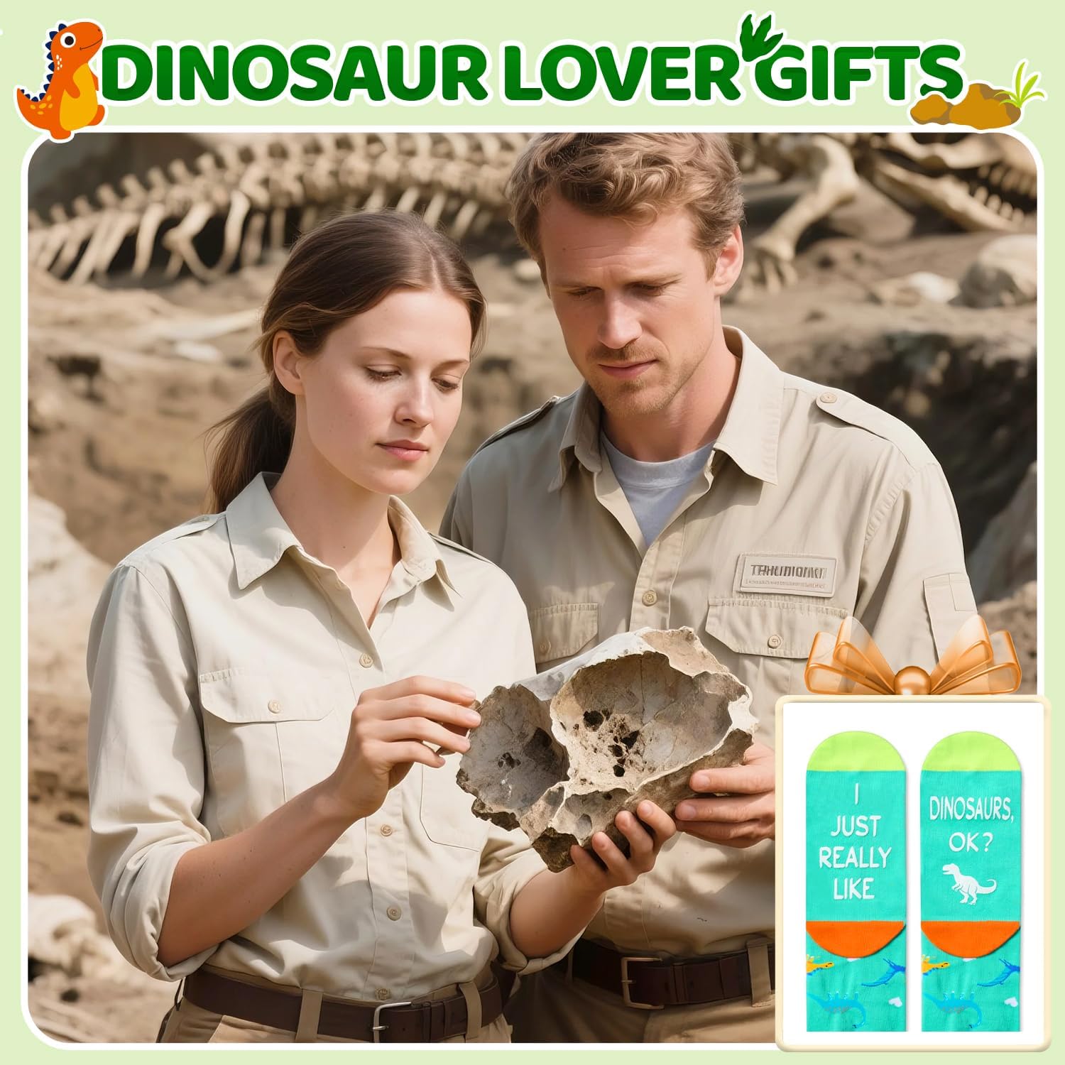 Zmart Animal Lover Gifts Women Men - Funny Goat Dinosaur Horse Socks for Teens, Riding Gifts - Image 7