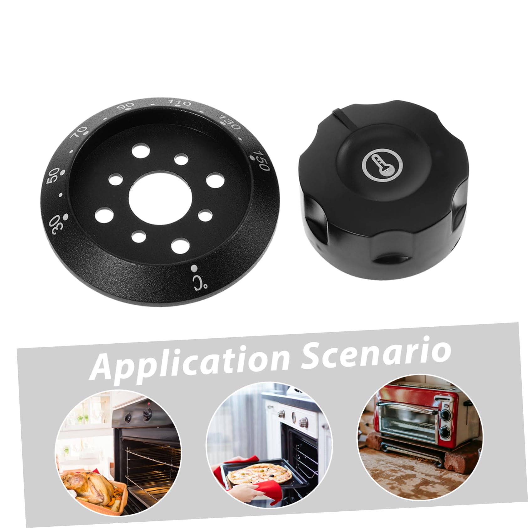 MAGICLULU Oven Knob Replacement Sturdy Plastic Thermostat Cover for Temperature Control