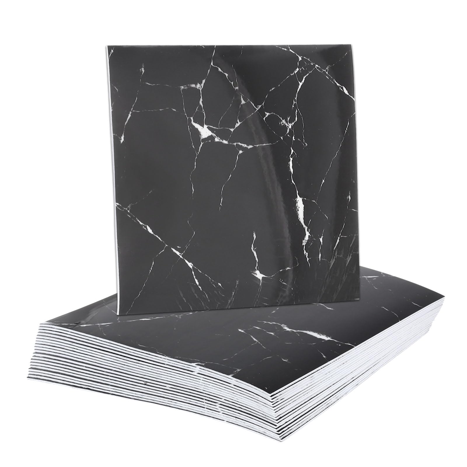 Carreaux marbre adhésifs PVC étanches 30x30cm pour douche et mur