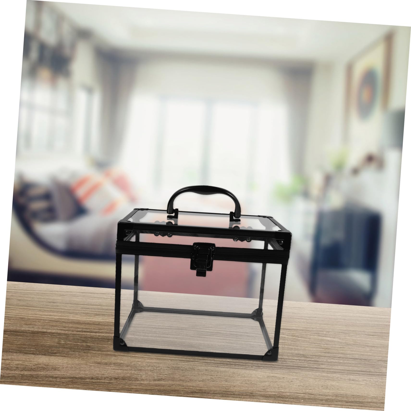 Healeved Reise-Make-up-Koffer Mit Abschließbarem Schmuck-Organizer Transparenter Aufbewahrungsbox Für Make-up Und Schmuck Praktisch Für Unterwegs Schminktisch-aufbewahrung Durchsichtige