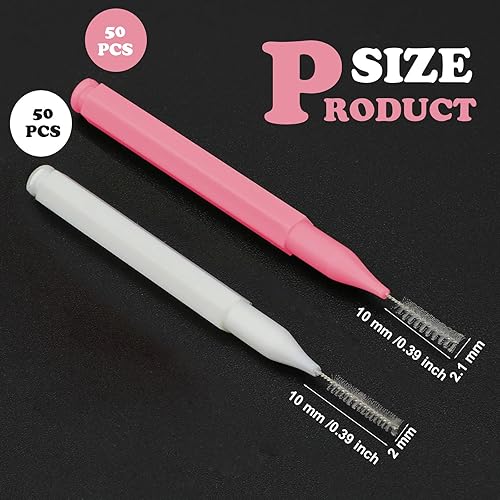 Miniatura 29 de Patelai 100 piezas de cepillos para limpiador, cepillo interdental, palillo de dientes, cabezal de hilo dental, hilo dental, higiene dental, hilo