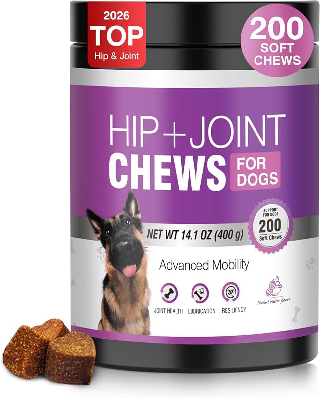 Suplemento para Articulações de Cães com Glucosamina, Condroitina e MSM TTLXRL 200 unidades