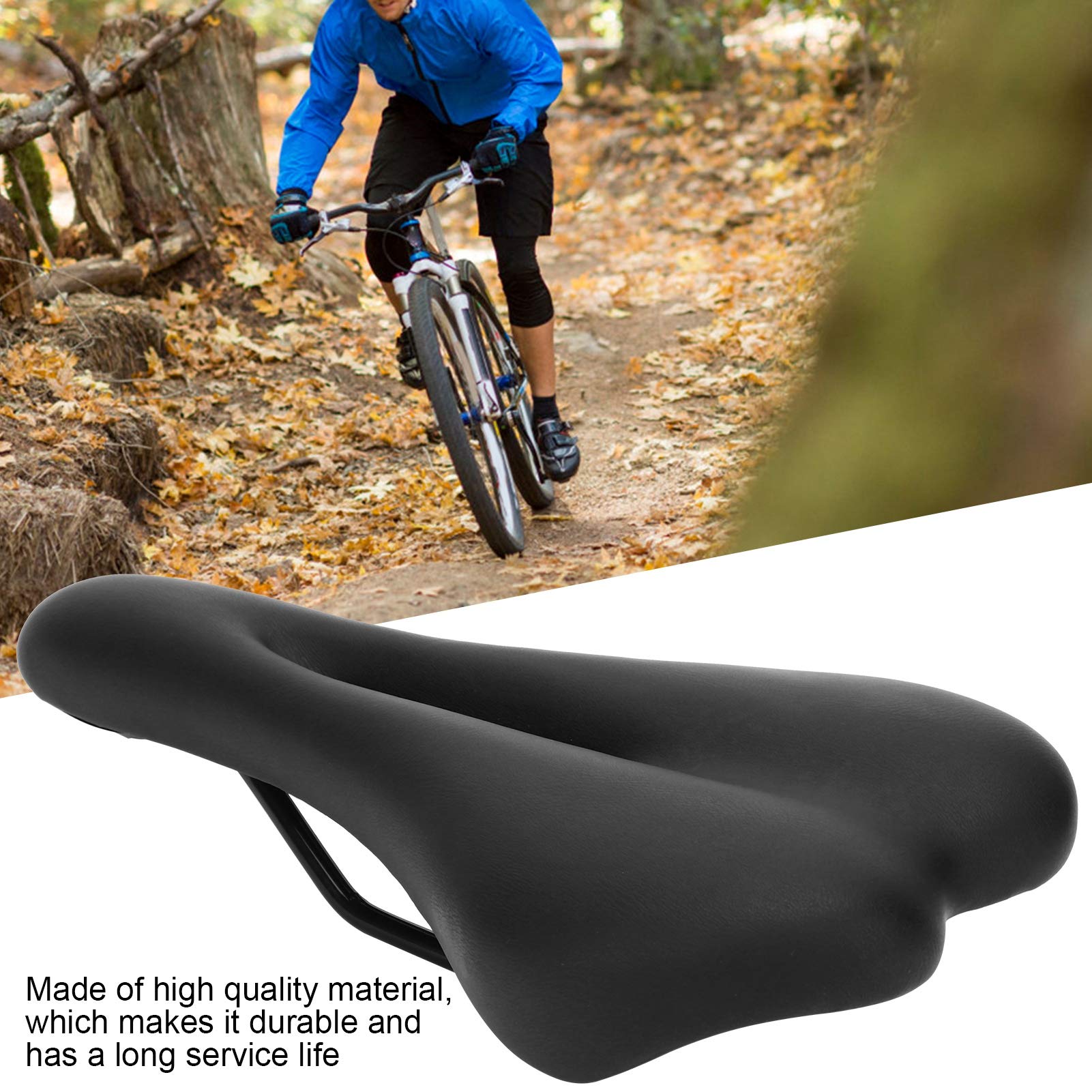 VGEBY Selle per Bici, Comoda Sella per Bicicletta da Montagna Seggiolino per Bicicletta Cavo Impermeabile e Resistente agli Urti Cuscino Morbido per Mountain Bike, Bici da Strada