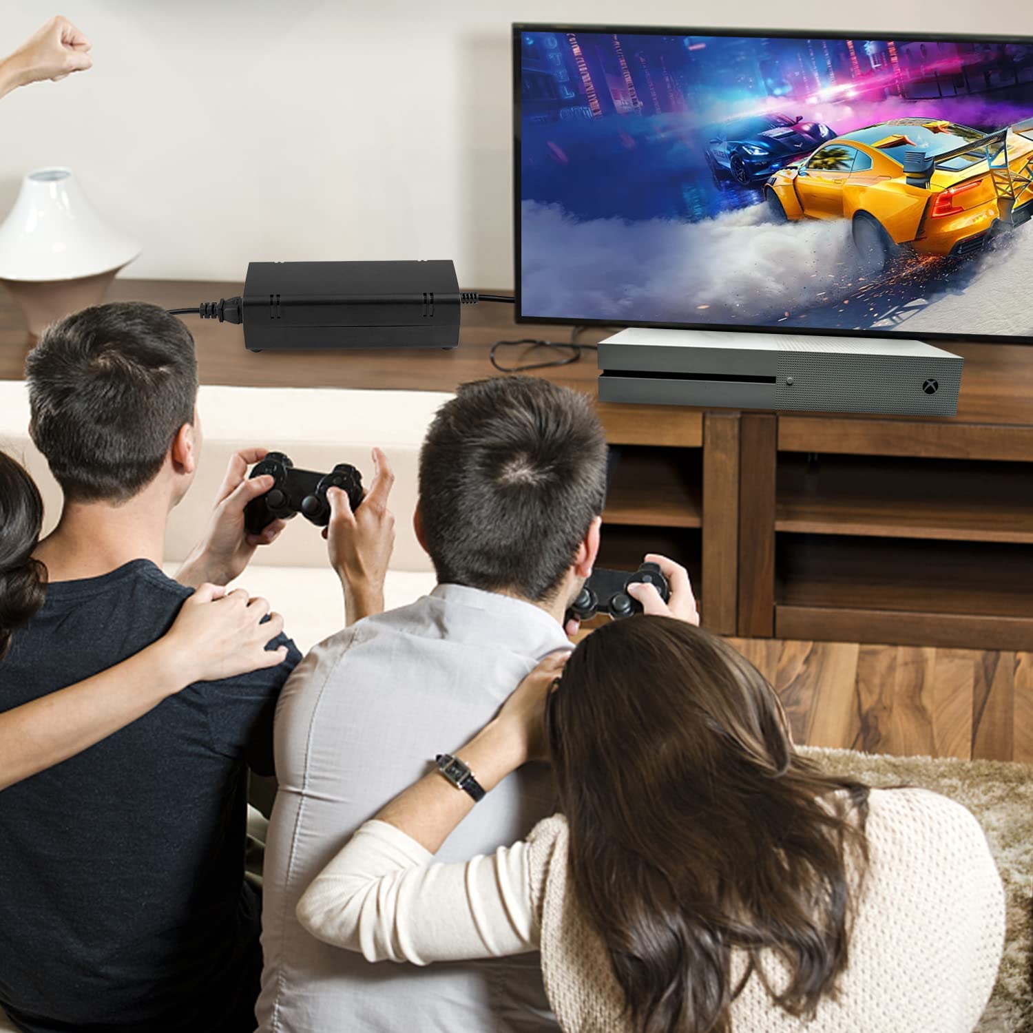 OSTENT EU Zasilacz sieciowy Ładowarka Kabel zasilający kompatybilny z konsolą Microsoft Xbox 360 E