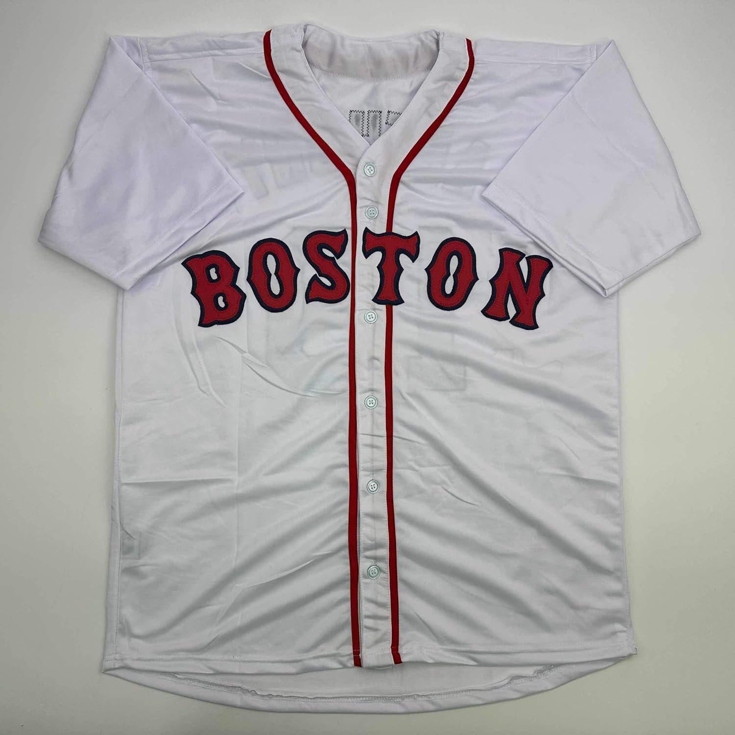 Facsimile Autographed Roman Anthony Boston White Reprint Laser Auto Baseball Jersey Size Men's XL - Image 3