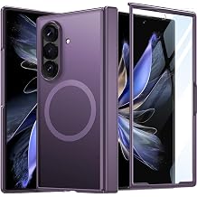 WRJ for Samsung Galaxy Z Fold 8 Ultra Case Built-in Screen Protector,Purple