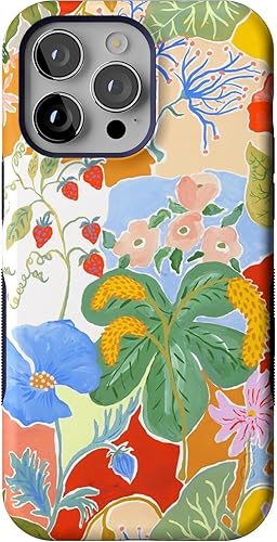 Vista 774 de Casely - Funda para iPhone 14 Pro Max, Viva La Vida, Frida Kahlo Floral Collage, compatible con MagSafe 10 Frida Kahlo Viva La Vida Collage