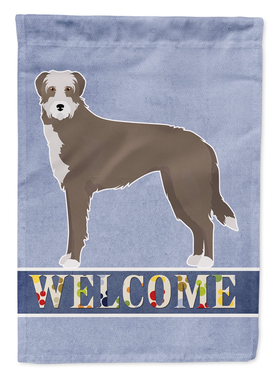 Drapeau Lurcher #1 Welcome Flag Canvas House Size multicolore grand format