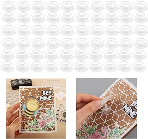 BAOFALI Juego de 60 piezas de mini acción tambaleantes, resortes autoadhesivos, pequeños movers de wobblers para hacer tarjetas, manualidades,