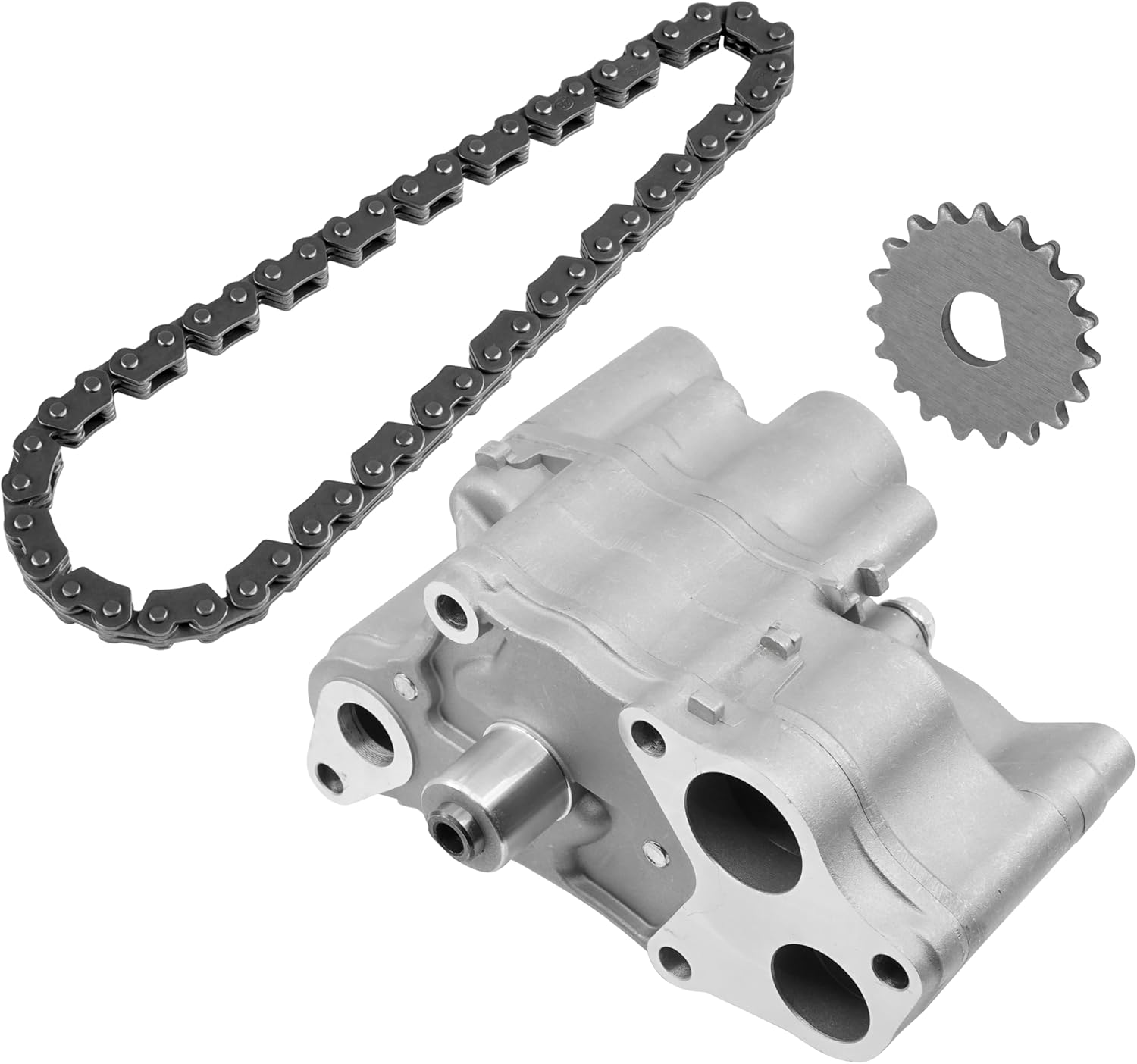 Caltric 15100-HN2-010 15100-HN2-000 15401-HN2-003 15133-HN2-000 Oil Pump w/Chain & Sprocket Compatible with Honda