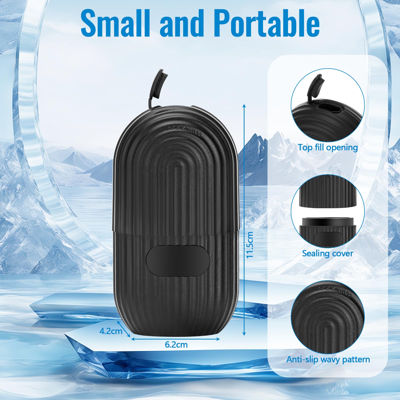 4 sztuki Ice Roller do twarzy, twarzy, oczu, wielokrotnego użytku, do ujędrniania twarzy, zmniejszania porów, zmniejsza opuchliznę, rozjaśnianie zmarszczek, pielęgnacja skóry