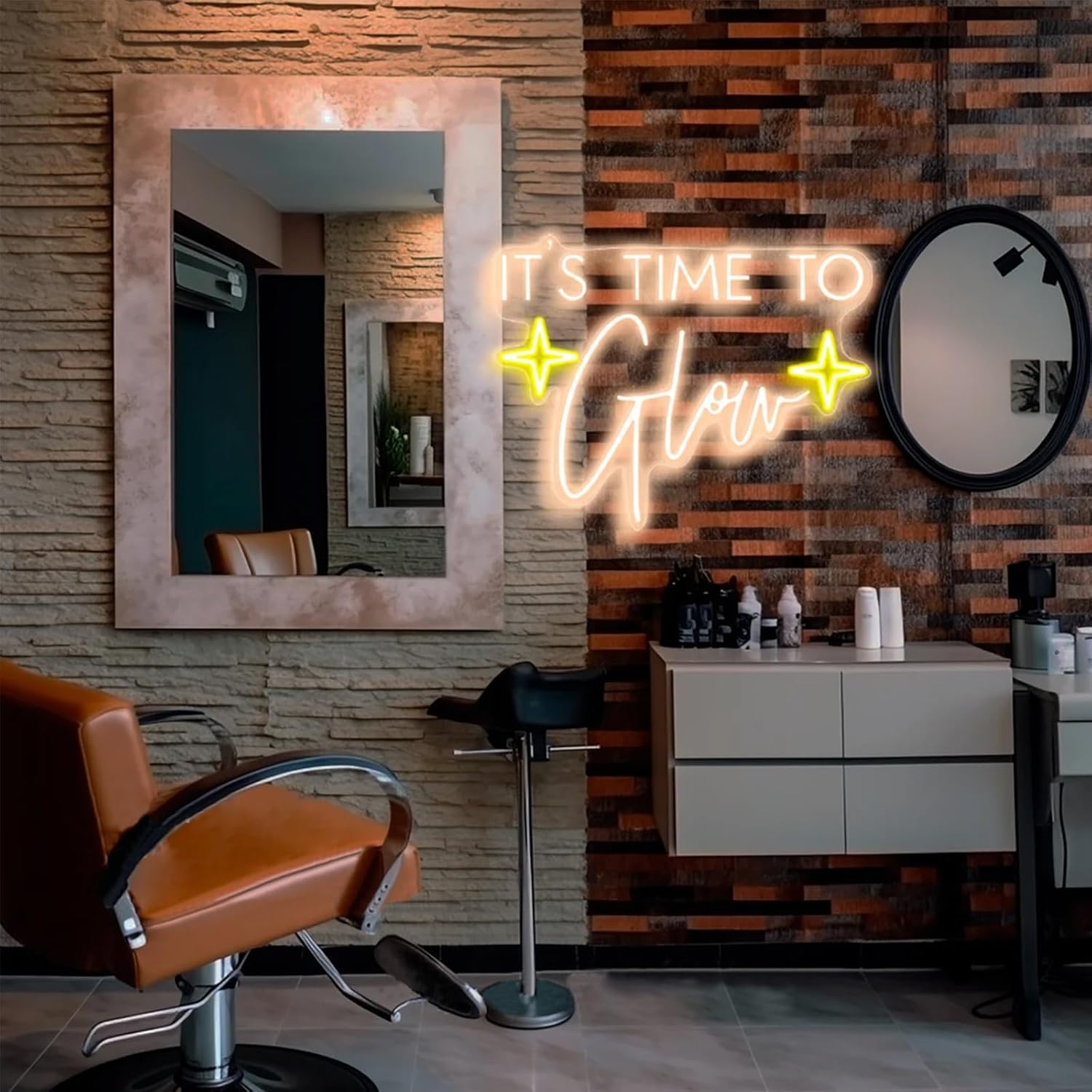 It's Time To Glow Neon Sign Custom Neon Sign Girl Glow Party Led Light for Beauty Room Hair Lash Nail Salon Spa Wall Decor Personalized Gift - Image 6