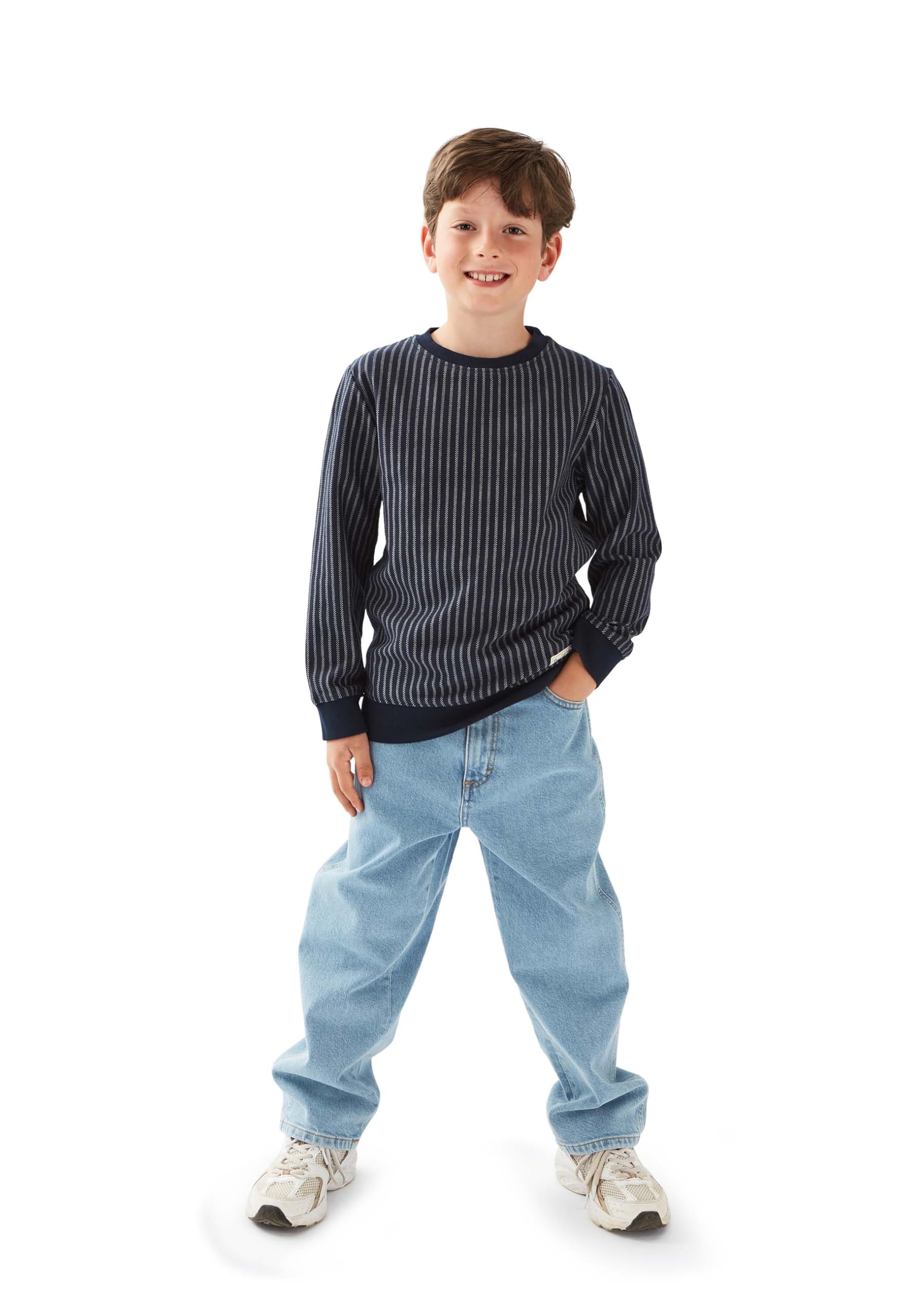 Band of Rascals Kinder Sweatshirt Vertical Striped aus Bio-Baumwolle