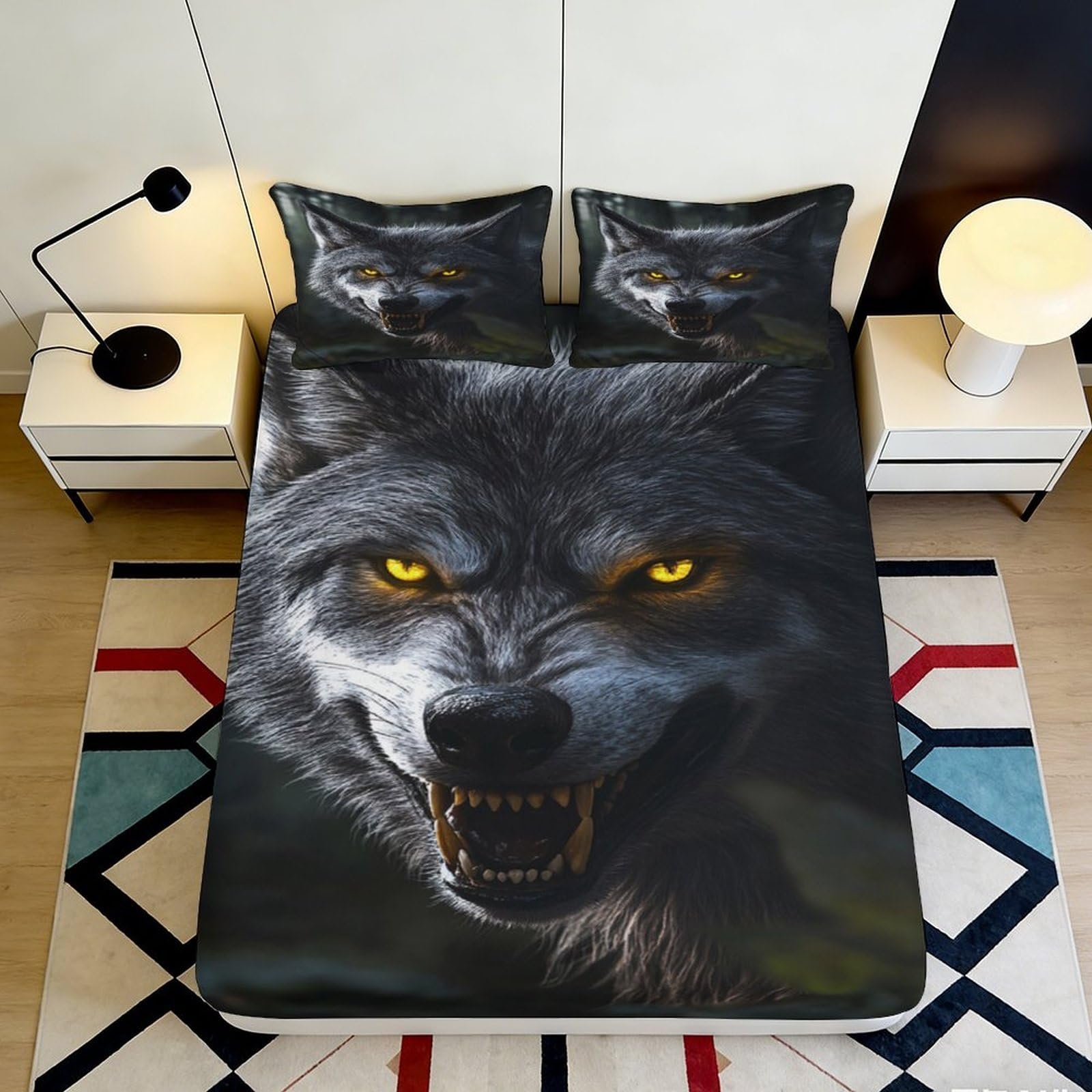 3D Printed Ethnic Artistic Fitted Sheet Microfiber Non-Slip Deep Pocket Bedroom Mattress Fitted Cover for Adults 160x200x25cm