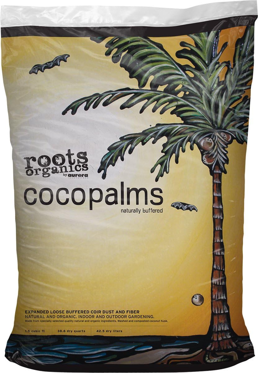Roots Organics ROCP Coco Palms for Soil, 1.5 cu.'