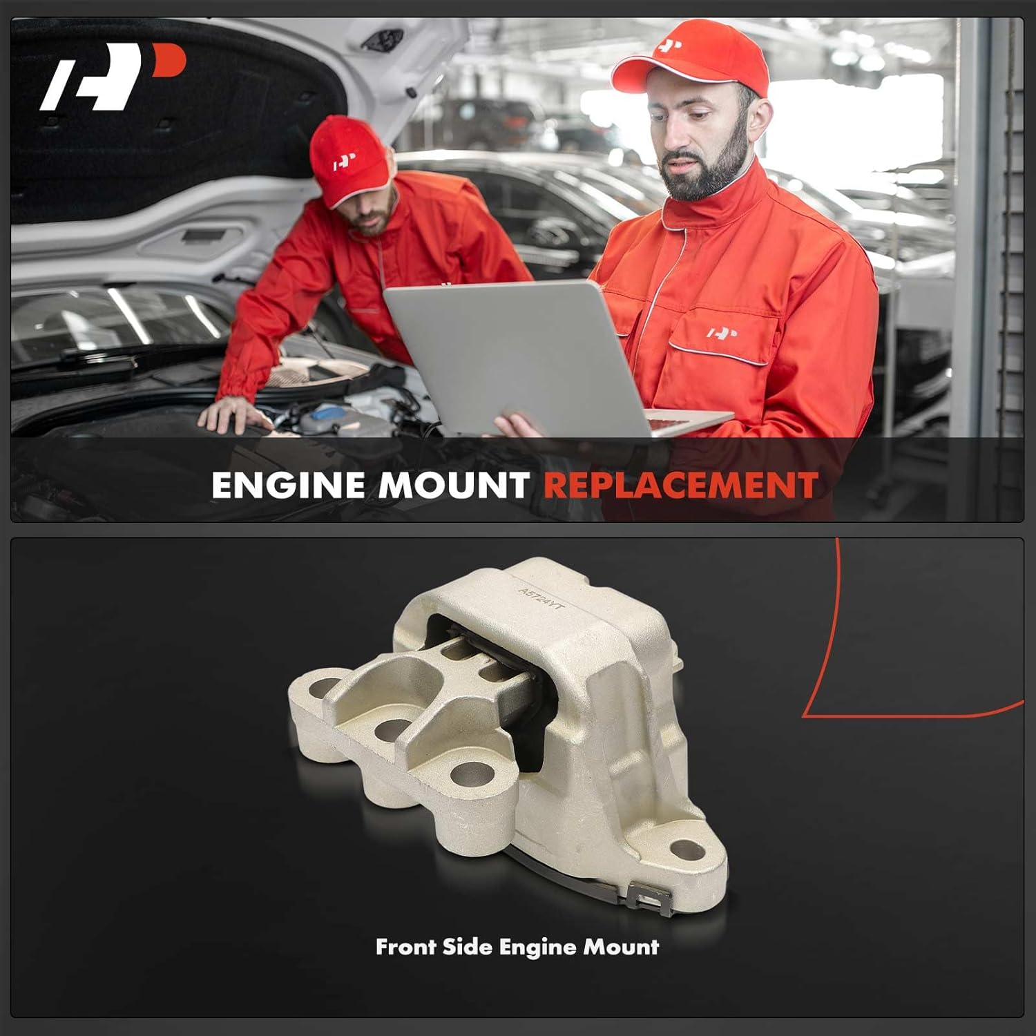 A-Premium Front Engine Motor Mount Compatible with Buick Encore & Chevrolet Trax, 2013-2022, 1.4L 1.8L