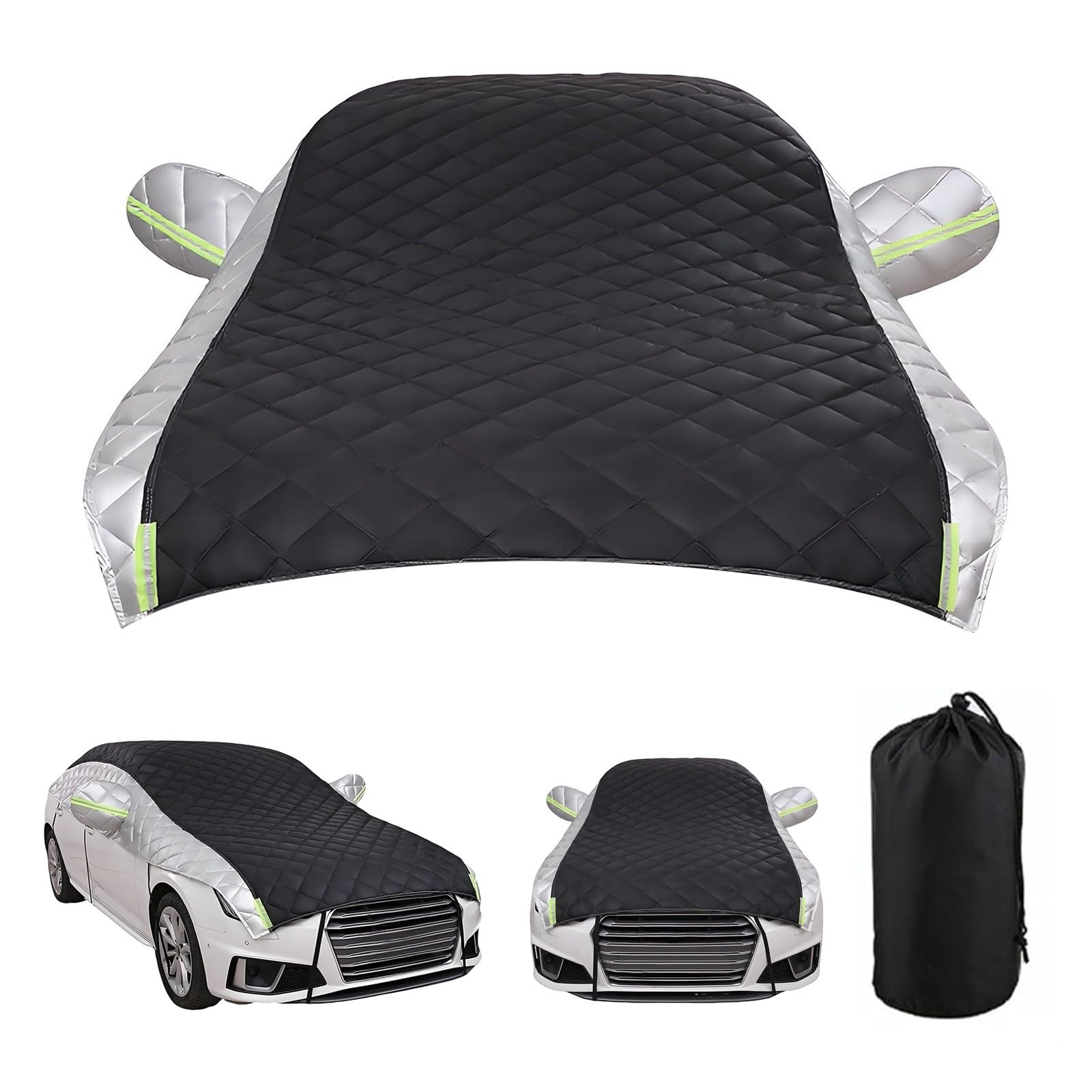 Hagelschutzplane Auto Schwere für Volvo XC60 2008-2025, Autoabdeckung Outdoor Hagelschütze, Schneefest Regenfest Staubdicht UV Und Reißfest