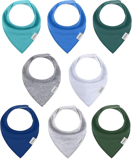 Yafane Nursing & Feeding,Bibs,Dribble Bibs Yafane Baby Bandana Dribble Bibs Drool Bibs for Drooling and Teething 8 Pack Super Soft and Absorbent for Boys Girls