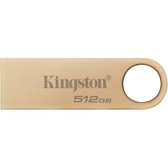 Kingston DataTraveler SE9 Gen 3 - 512GB - 220MB / s Reading - Metal USB Stick 3.2 Gen 1 - Gold