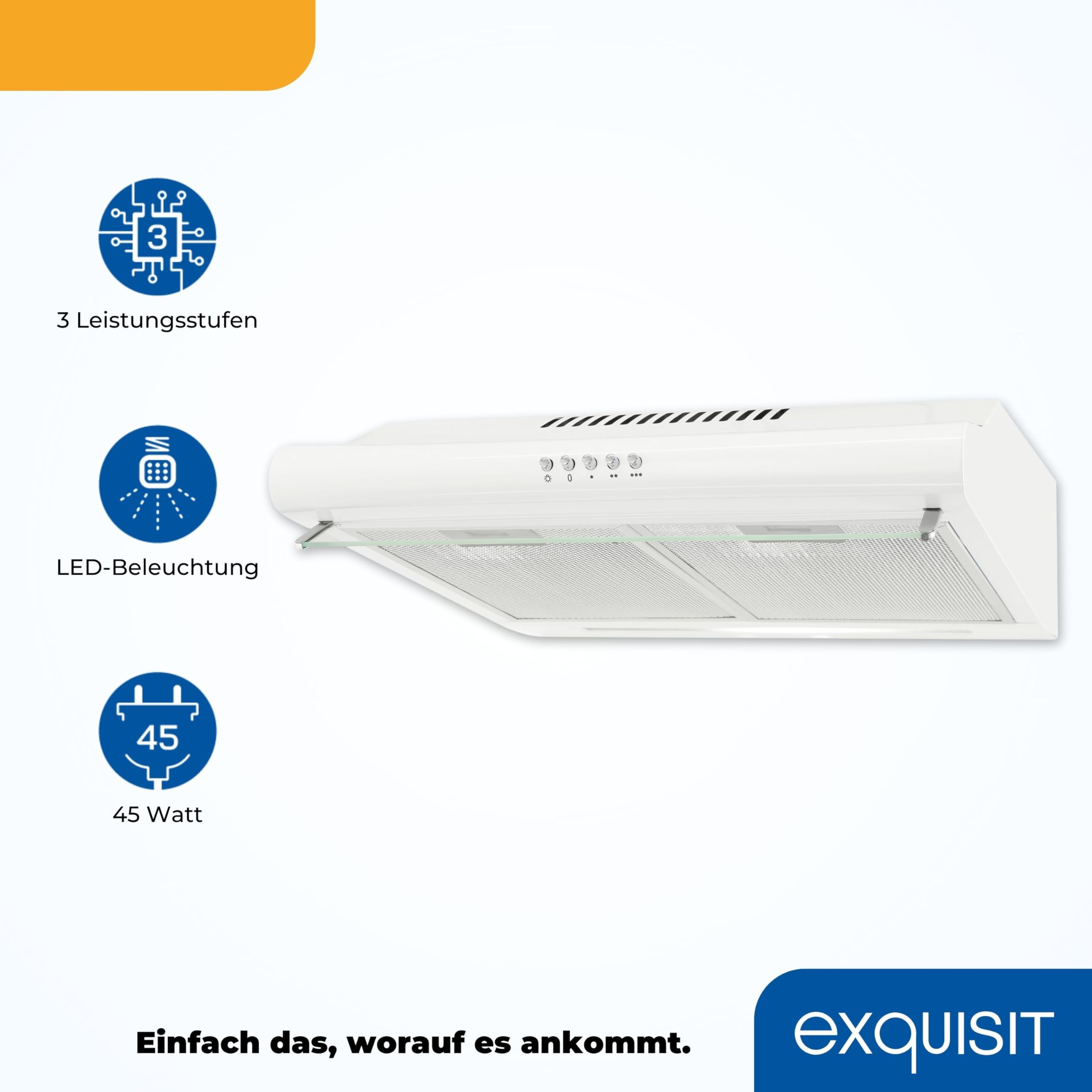Exquisit Unterbauhaube UBH 50-2.2 ALW Weiß