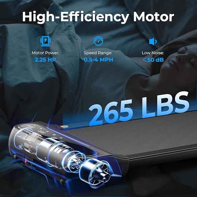 Caminadora Eléctrica Plegable 2.25 hp 6.44 km/h 120 kg Negro miniatura 8