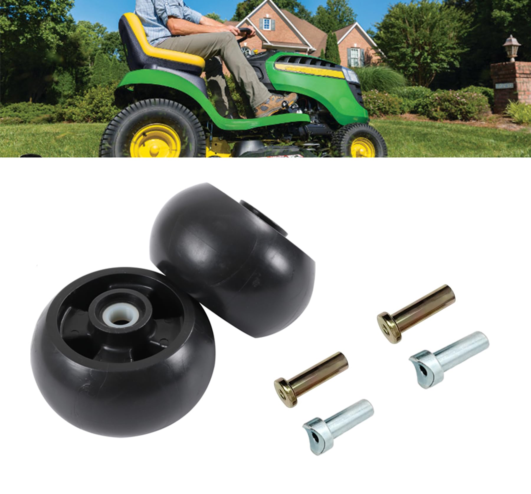 Kit universal de rueda de cubierta para cortacésped John Deere AM125172 de 48, 54, 60 y 72 pulgadas