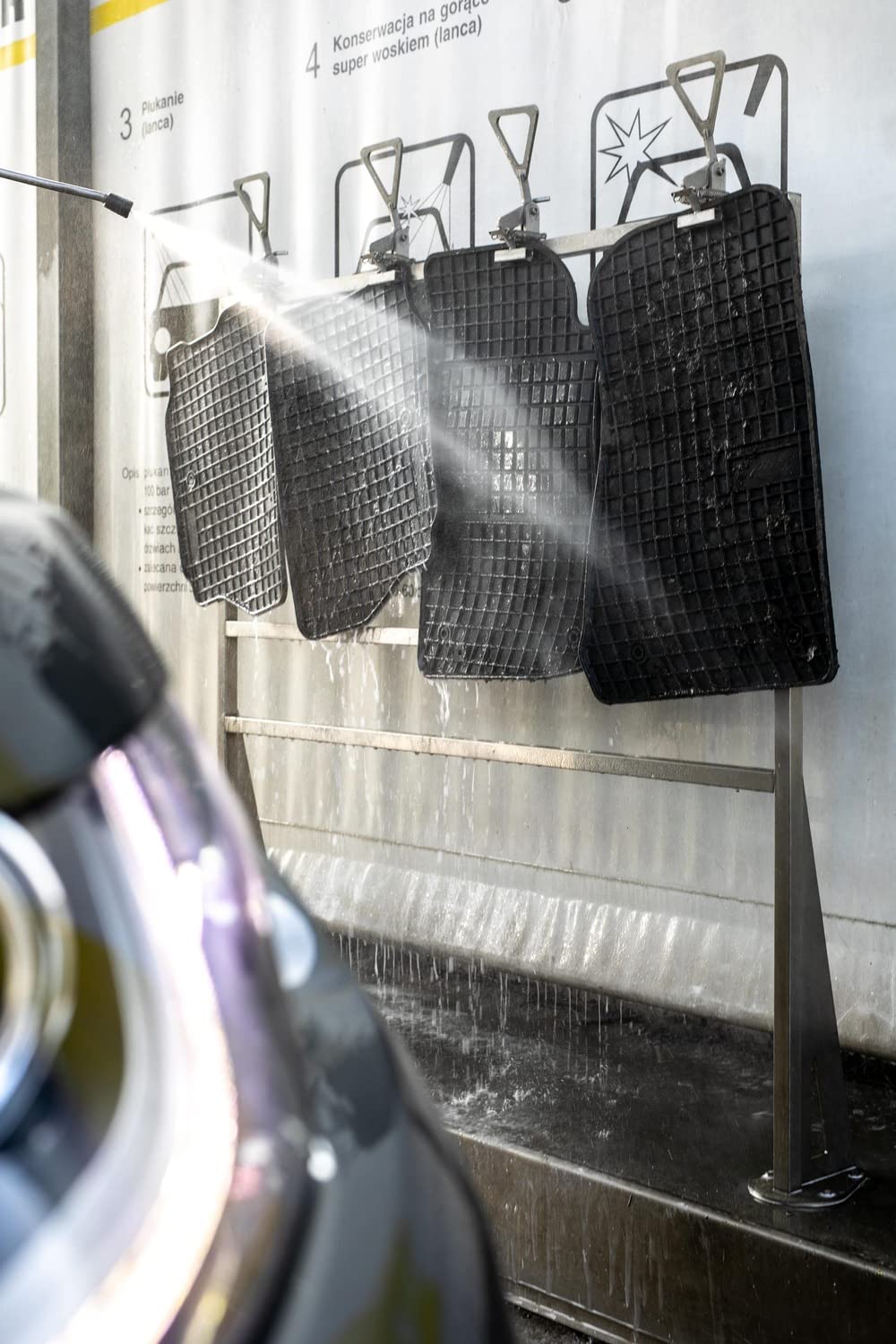 AME - Auto-Gummimatten Fußmatten, Geruch-vermindert, Passgenau und mit Anti-Rutsch-Oberfläche 0454et