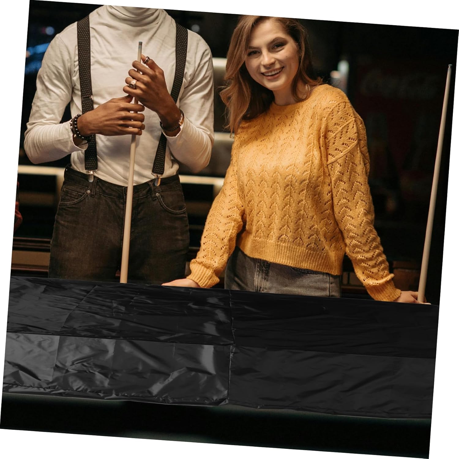 Kisangel Pool Table Cover Oxford Billiard Table Versatile Furniture Cover for Use