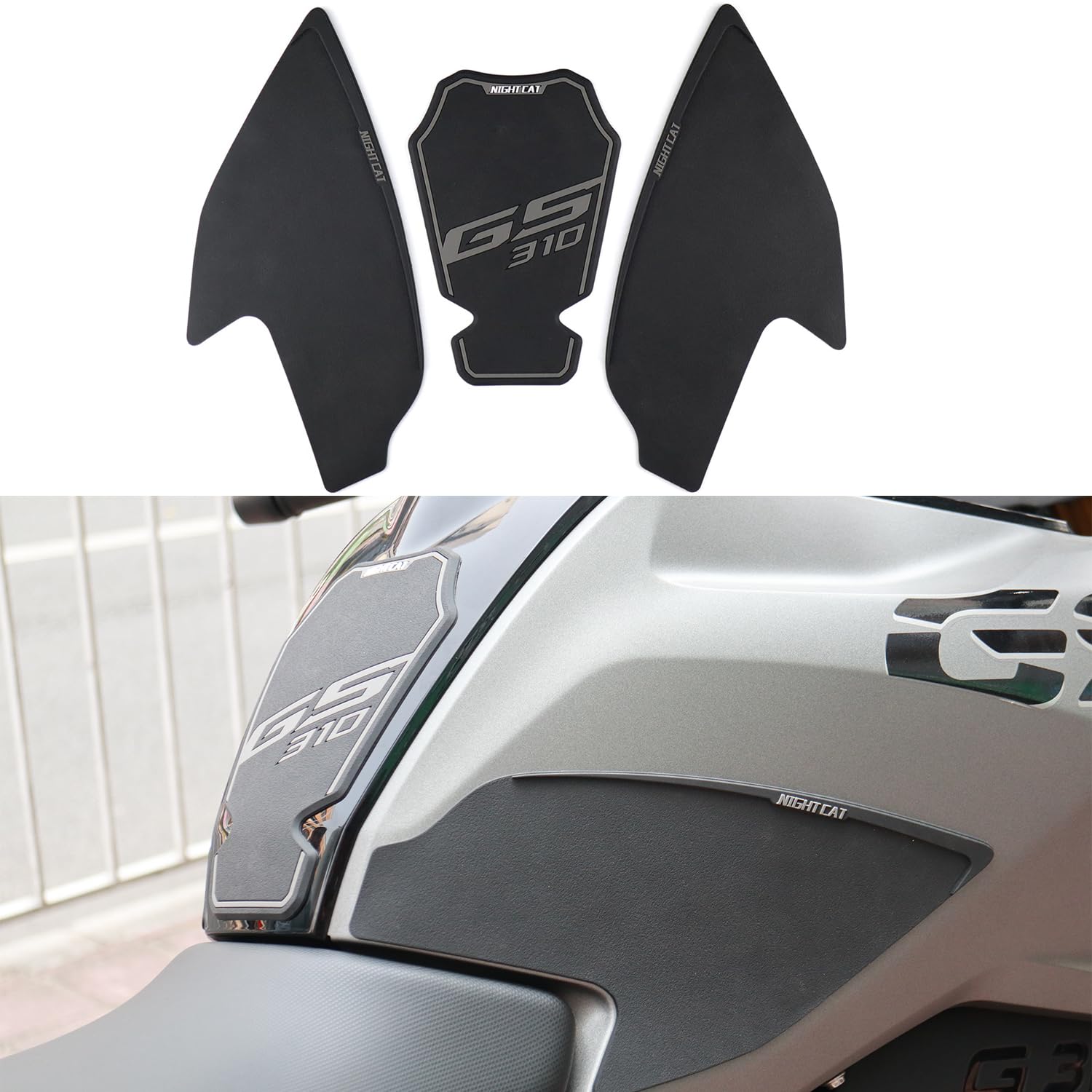 Coussinet de protection réservoir moto BMW G310GS autocollant noir