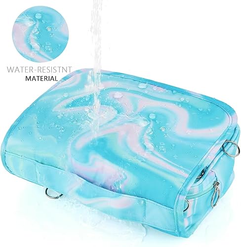 Miniatura 43 de Neceser colgante para niñas, neceser de viaje para niñas pequeñas, neceser de maquillaje cosmético impermeable, bolsa de lavado para niños pequeños