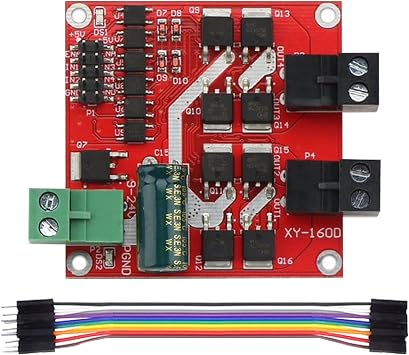gotor l298 Dual h Bridge Motor Speed Controller dc Motor Driver Regulator | pwm regulator board electric motor control module 12v 24v 7a with optocoupler isolation