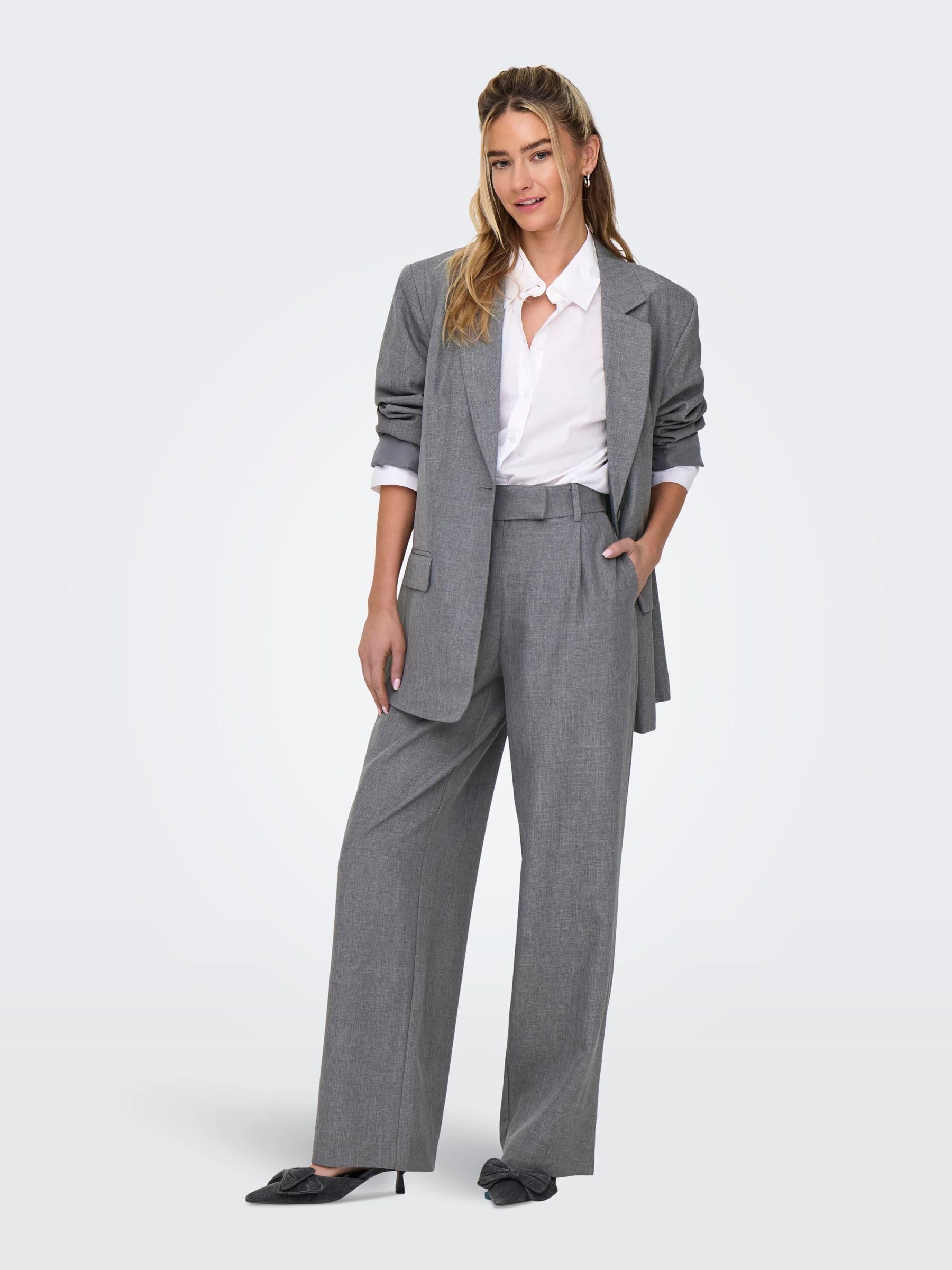 Only Onllinda Life LS Boyfr Mel Blazer CC TLR Blazer Donna (Pacco da 1)