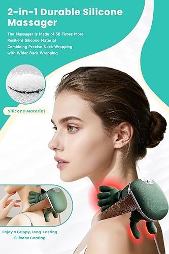 Miniatura 3 de Masajeador inalámbrico 4D CerviFlex  Alivio de tejido profundo Shiatsu con calor, masaje eléctrico Shiatsu de tejido biónico 2026, ajuste de modos