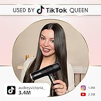 Vista 6 de ELLA BELLA® Ionic Salon Hair Dryer with Diffuser • Negative Ion Blow Dryer • for All Hair Types • Intelligent Heat & Speed Control • Lightweight &