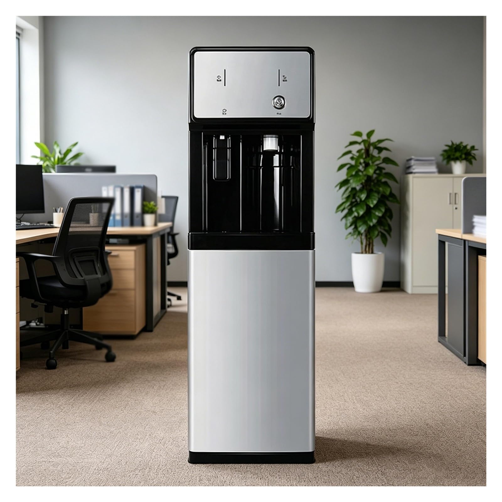 Dispensador De Agua Conexión A La Red Eléctrica,Maquina De Agua Fria Y Caliente,Fuente De Agua De Pie,Agua Caliente,fría Y A Temperatura Ambiente,para Hoteles, Restaurantes