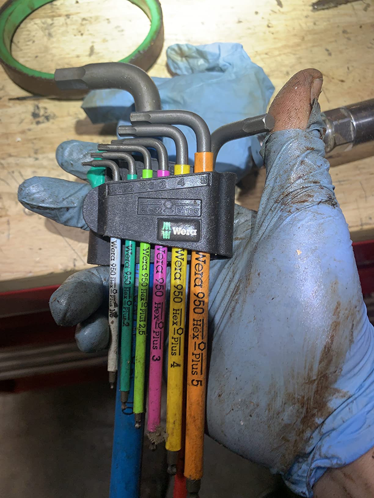 Wera Tools 05073593001 950 SPKL/9 SM N SB Long ARM HEX Key Set, One Size, Multi photo review