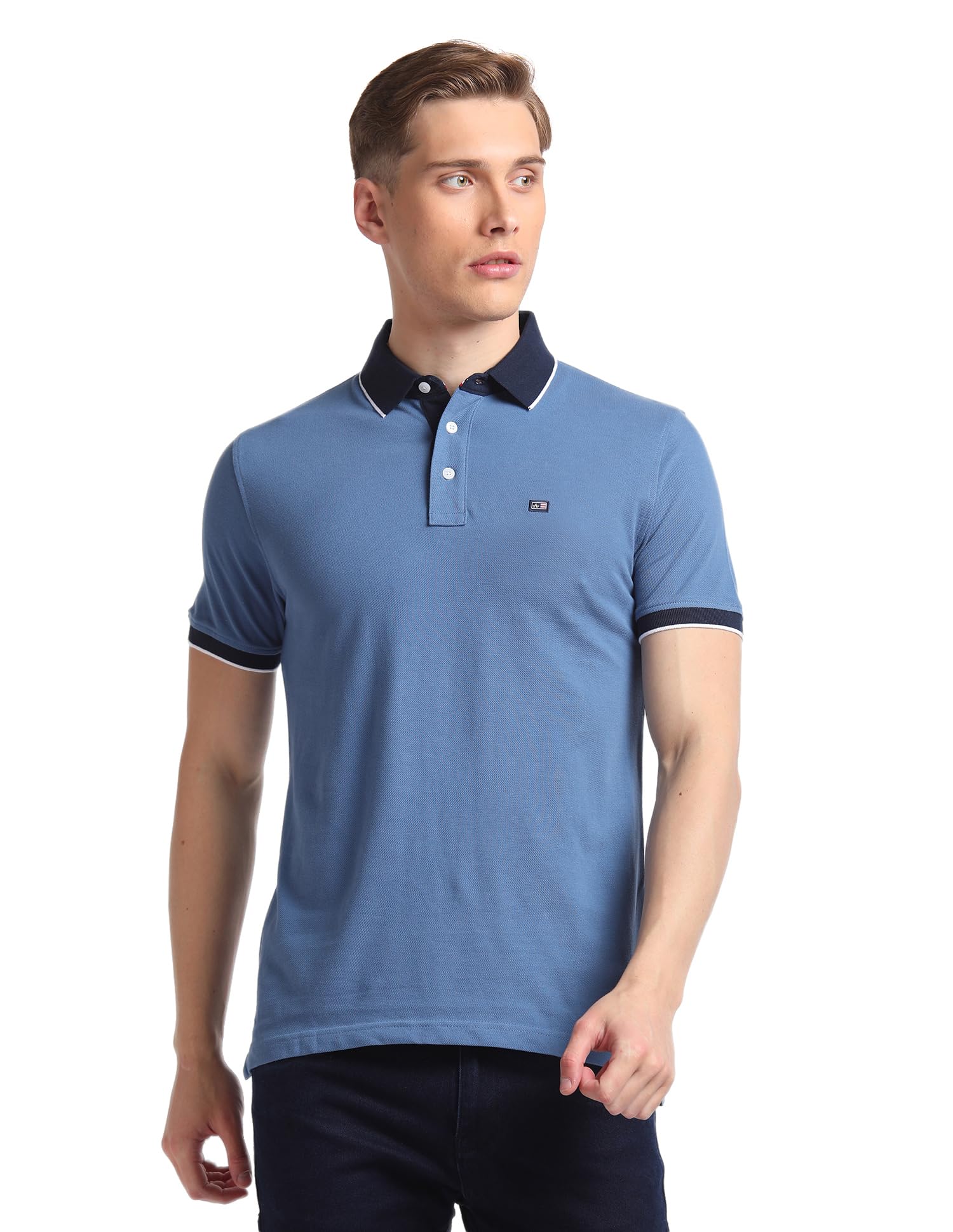 arrow Men's Solid Regular Fit Polo Shirt-picture-16