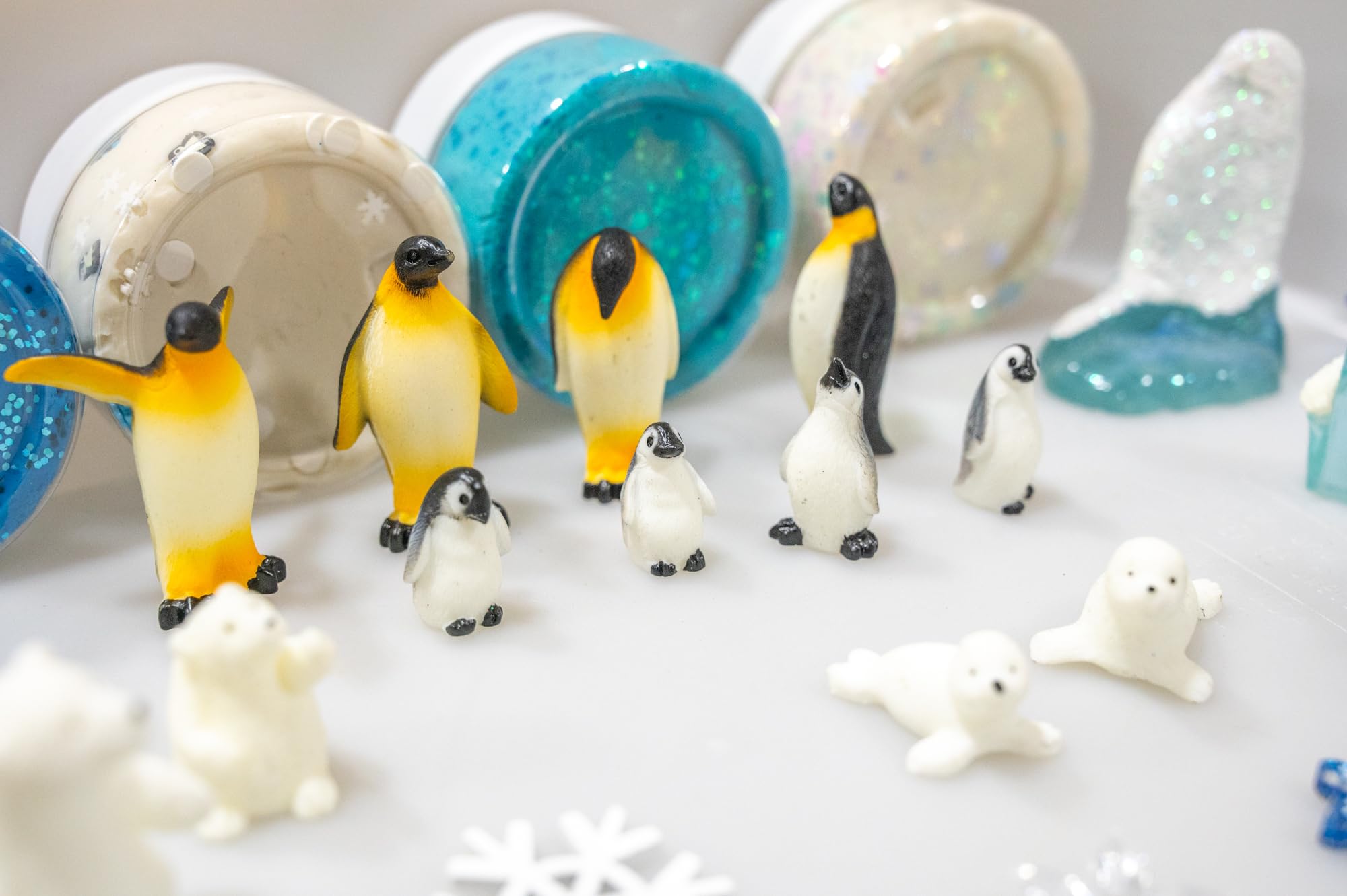 Kit de pâte à modeler d'hiver – Animaux arctiques et